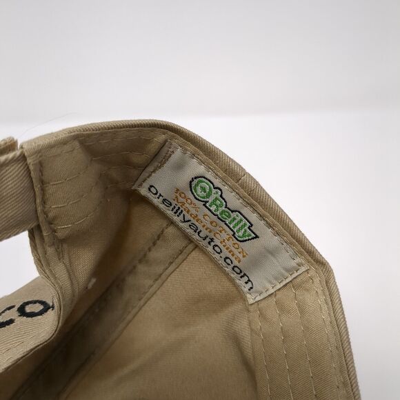O'Reilly Auto Parts Strapback Hat Tan One Size Adjustable Embroidered Cotton - Picture 8 of 8